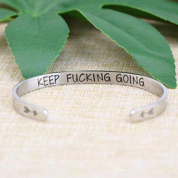 Keep Fucking Going bracelets