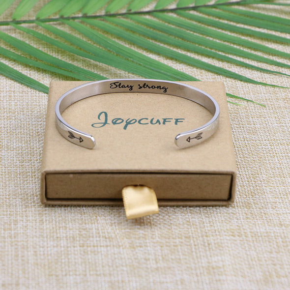 Hidden Message Quote Encouragement bracelets cuff 