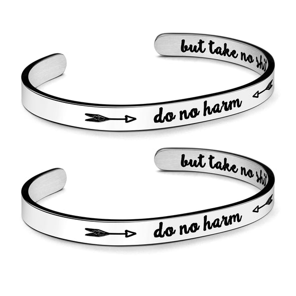 Do No Harm But Take No Shit Bracelets