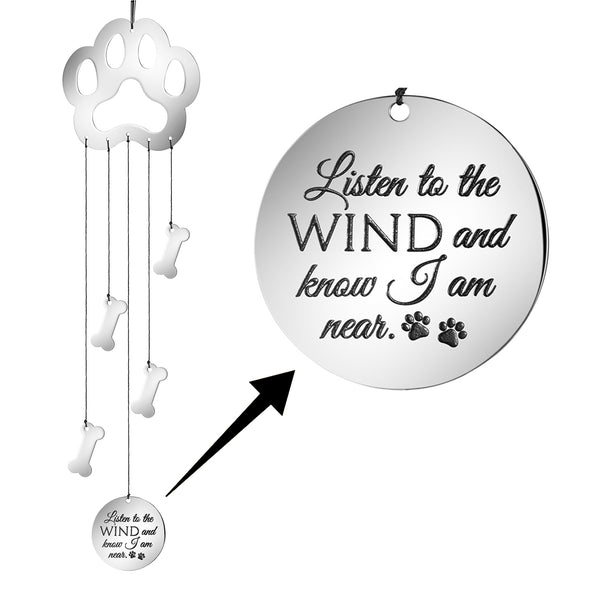 Dog Memorial Wind Chime Listen to The Wind