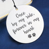 Once by My Side Forever in My Heart Dog Sympathy Wind Chime