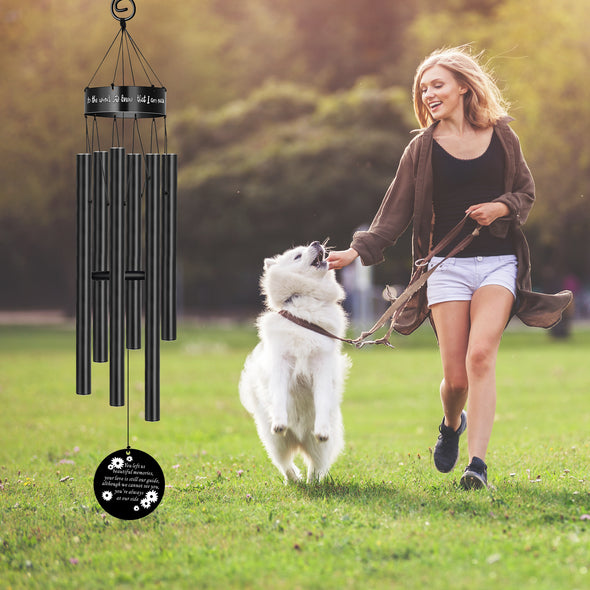 You Left Us Beautiful Memorie, Pet Sympathy Wind Chime, Memorial Gift for Dog Loss