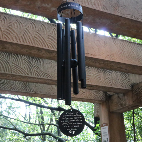 Missing Your Unconditional Love | Pet Personalized Wind Chime | Sympathy Gift for Loss of Beloved Pet
