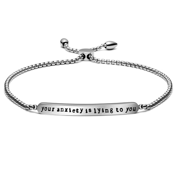 Your Anxiety is Lying to You Chain Link Bracelet