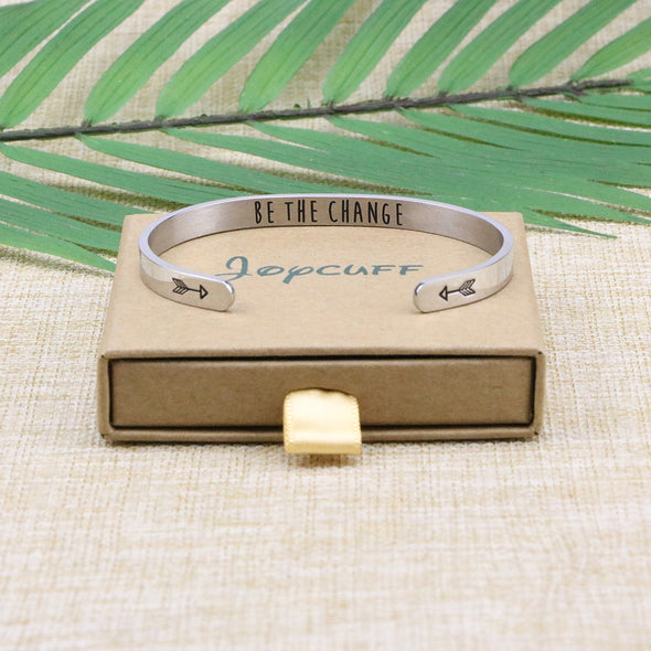 Be the Change quote cuff