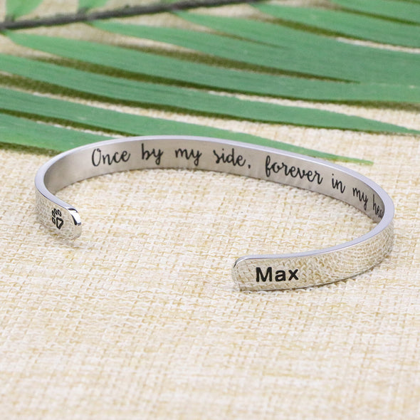 Max Memorial Gift Loss of Pet Engraved Bracelet