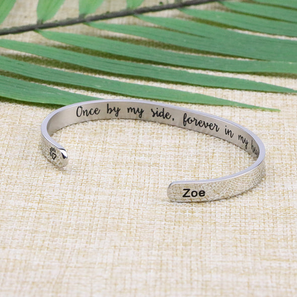 Zoe Pet Memorial Cuff Bracelets for Pet Lovers