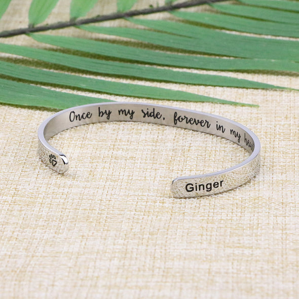 Ginger Pets Remembrance Cuff Bracelets for Pet Lovers