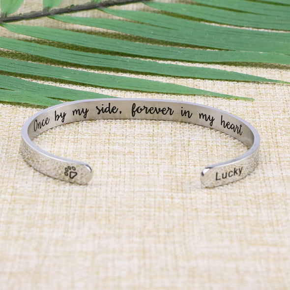 Lucky Animal Remembrance Cuff Bracelets for Pet Lovers