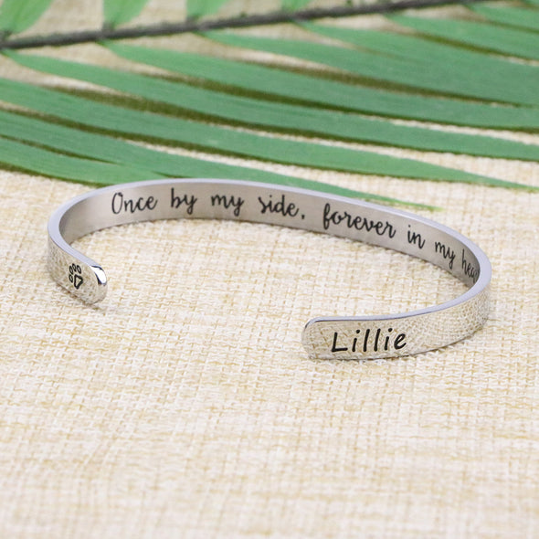Lillie Pet Memorial Cuff Bracelets for Pet Lovers