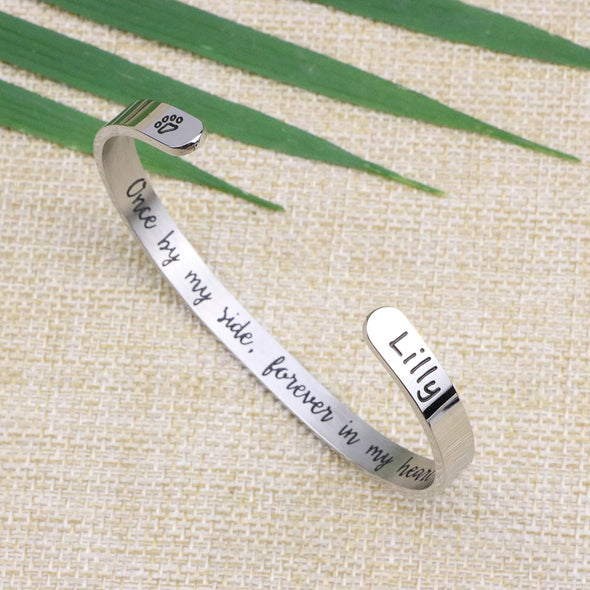 Lilly Pet Memorial Cuff for Pet Lovers