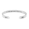 Be Your Own Kind of Beautiful Mantra Cuff Bangle