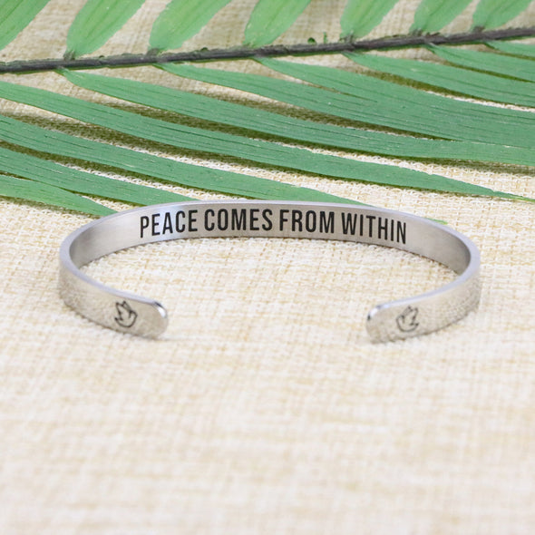 Peace Comes from Within Funny Jewelry