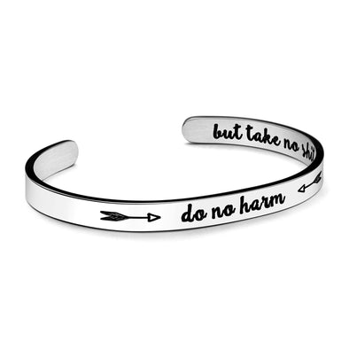 Do No Harm, But Take No Shit bracelets