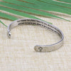For I Know Plans I Have for You Jeremiah 29:11 Cross Hidden Message Cuff Bracelet