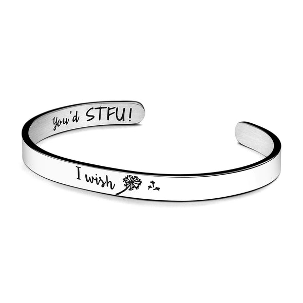 I Wish You'd STFU Bracelet