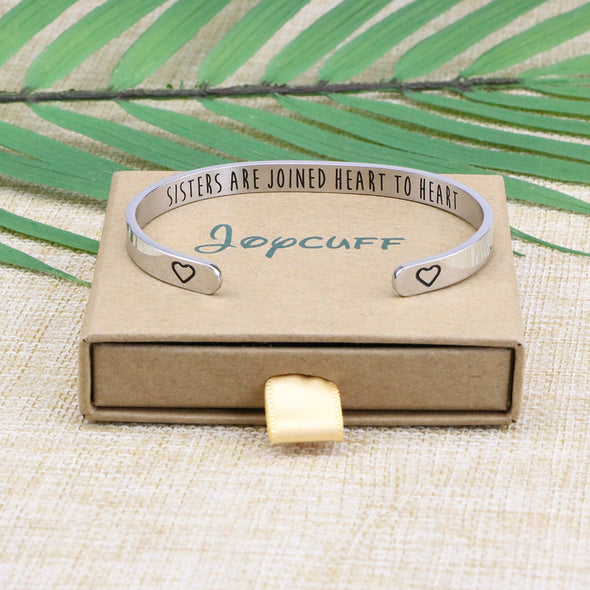 Sisters are Joined Heart to Heart Jewelry