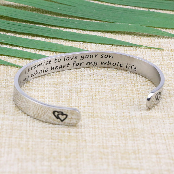 My Whole Heart for My Whole Life Cuff Bracelet