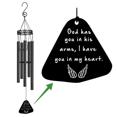 God Has You in His Arms I Have You in My Heart Loss of Loved Ones Memorial Wind Chimes