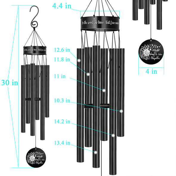 A Beautiful Soul is Never Forgotten Memorial Wind Chime for Loss of Loved Ones
