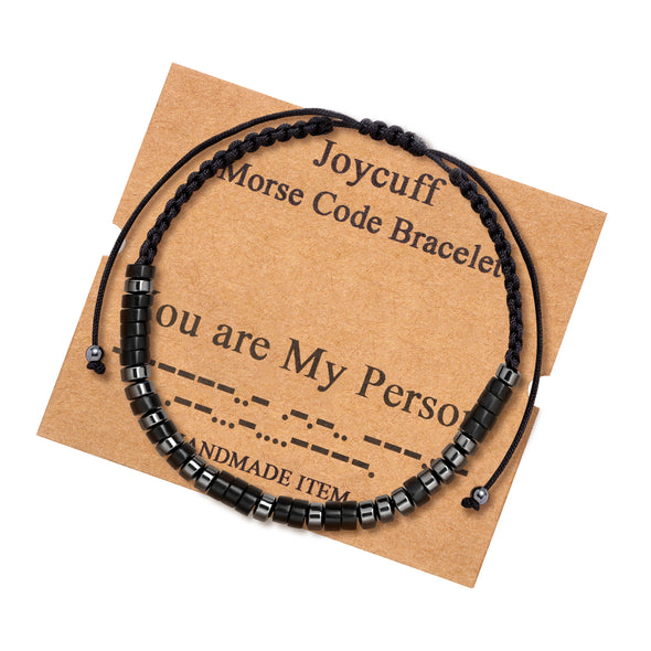 You are My Person Morse Code Bracelet Encouragement Jewelry for Women