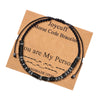 You're My Person Obsidian Morse Code Bracelet Secret Message Gift for Her