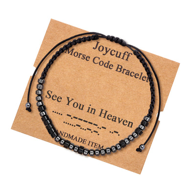See You in Heaven Morse Code Bracelets for Women