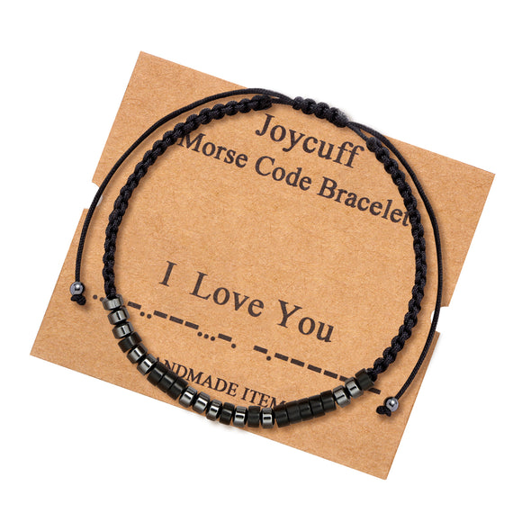 I Love You Morse Code Inspirational Bracelets Lover Gift