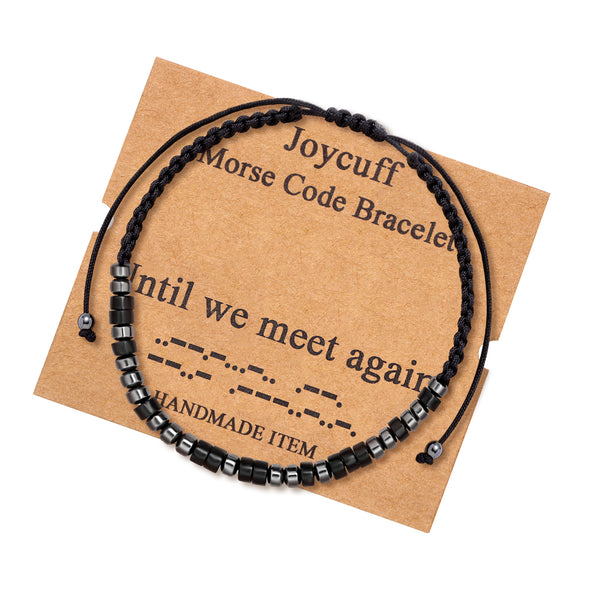 Until We Meet again Morse Code Bracelets for Loss of Loved Memory Gift for Her