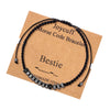 Bestie Morse Code Bracelet for Women Inspirational Gift for Her