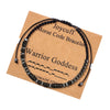 Warrior Goddess Morse Code Bracelet for Women Inspirational Gift for Her