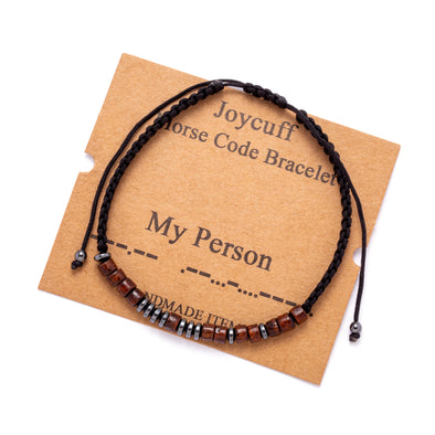 My Person Morse Code Bracelet for Women Inspirational Gift for Her