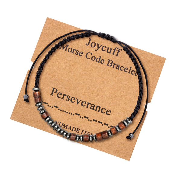 Perseverance Morse Code Bracelet for Women Inspirational Gift for Her