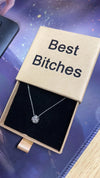 Best Bitches Platinum Knot Necklace