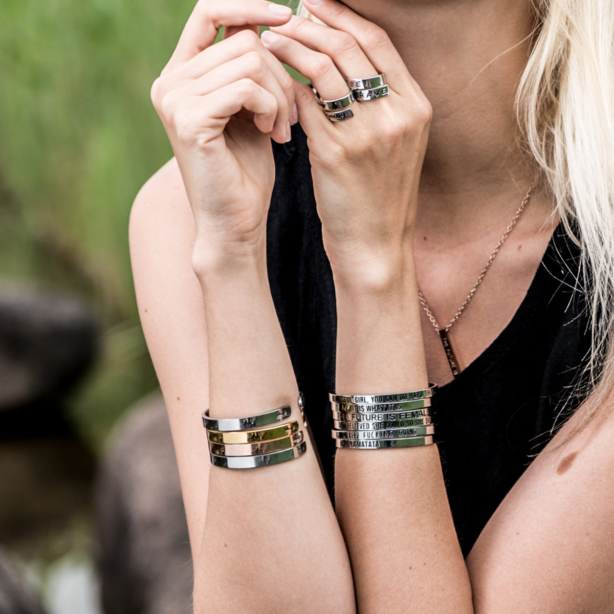RWQIAN Inspirational Phrase Bracelet Informazioni sulle donne Bracciale personalizzato Maggiori informazioni sulla scelta dell'acciaio inossidabile Fine Bracelet Color Oro rosa 7 RWQIAN Inspirational Phrase Bracelet Informazioni sulle donne Bracciale personalizzato Maggiori informazioni sulla scelta dell'acciaio inossidabile Fine Bracelet Color Oro rosa 7