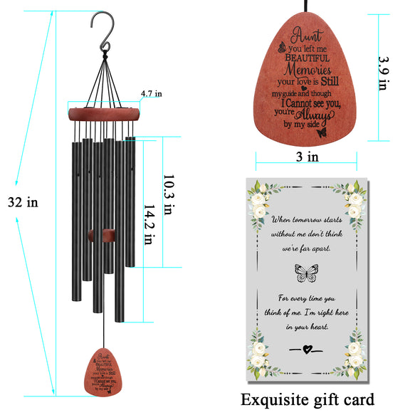 Memorial Remembrance Sympathy Wind Chimes Loss of Families Angel Outside Outdoor Garden Dad